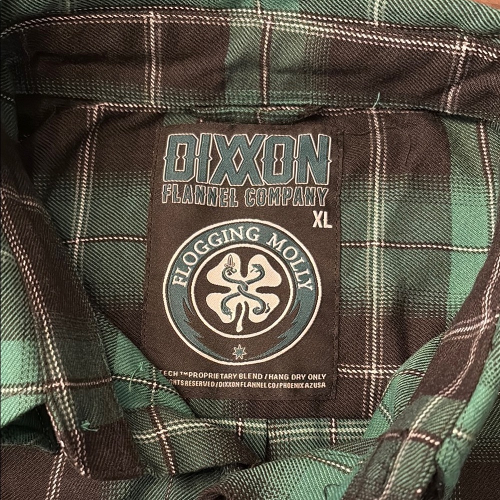 DIXXON Green and Brown Casual Button Down Shirt